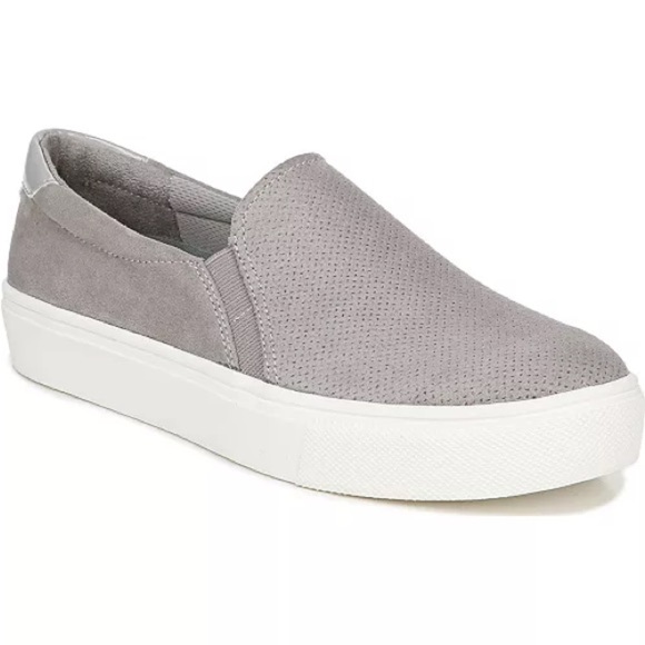 Dr. Scholl's Shoes - Dr. Scholl's Nova Slip-On Microfiber Sneakers Gray Size 9.5